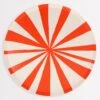 Meri-Meri Red Stripe Dinner Plates (x 8)