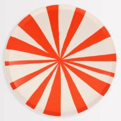 Meri-Meri Red Stripe Dinner Plates (x 8)