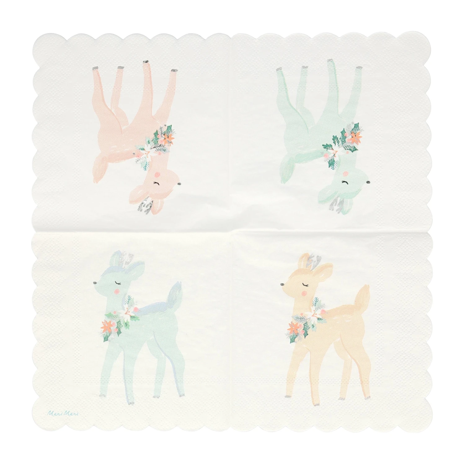Meri-Meri Pastel Deer Napkins (x 16) 3 Meri-Meri Pastel Deer Napkins (x 16) - Image 3