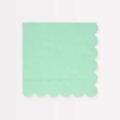 Meri-Meri Sea Foam Green Large Napkins (x 16)