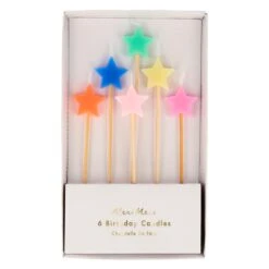 Meri-Meri Mixed Star Candles (x 6)
