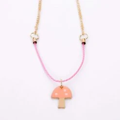 Meri-Meri Enamel Mushroom Necklace