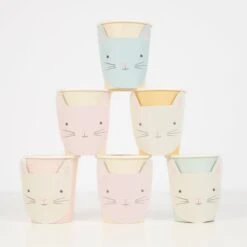 Meri-Meri Cute Kitten Cups (x 8)