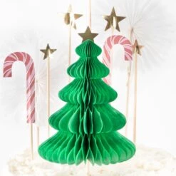 Meri-Meri Christmas Honeycomb Cake Topper Set (x 10) -Meri Meri media 0cd7f66f c71c 48f2 8225 fbe0dd70a84b