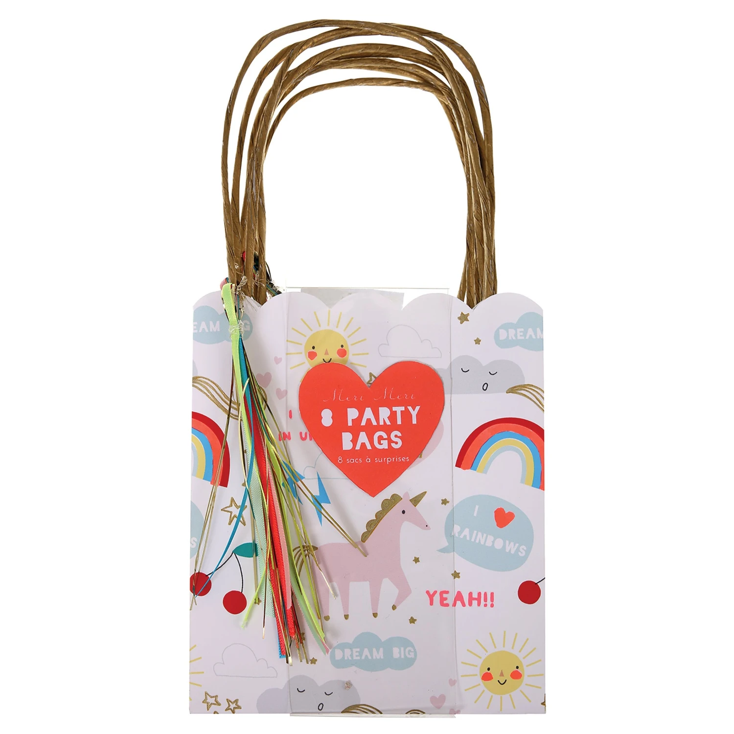 Meri-Meri I Believe In Unicorns Party Bags (x 8) 2 Meri-Meri I Believe In Unicorns Party Bags (x 8) - Image 2