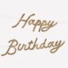 Meri-Meri Gold Personalisable Birthday Garland Set