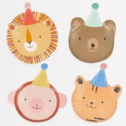 Meri-Meri Animal Parade Plates (x 8)