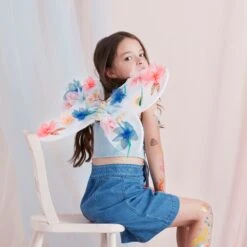 Meri-Meri Organza Flower Wings & Wand