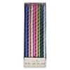 Meri-Meri Multi Metallic Twisted Candles (x 16)