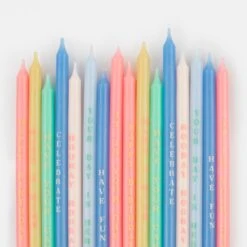 Meri-Meri Birthday Phrases Candles (x 16) -Meri Meri media 153b9e4c 0acf 44c4 a3a9 a9b81a214fab