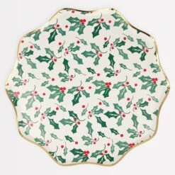 Meri-Meri Holly Pattern Dinner Plates (x 8)