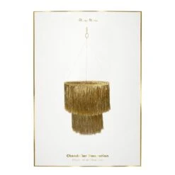 Meri-Meri Gold Tinsel Chandelier -Meri Meri media 19c2fa17 331f 4324 9e1b 59bfca85a126