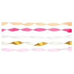 Meri-Meri Pink Crepe Paper Streamers (x 5) -Meri Meri media 1a5859f6 1ecf 4834 8dde 19b112cb2a84