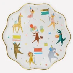 Meri-Meri Animal Parade Dinner Plates (x 8)