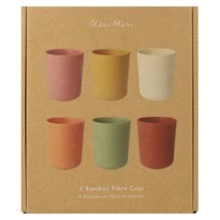 Meri-Meri Earthy Reusable Bamboo Cups (x 6) -Meri Meri media 1c05ed14 9485 4c06 9c50 d0364a22f790