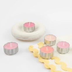 Meri-Meri Pink Tealight Candles (x 10) -Meri Meri media 20806a44 78d1 4219 93ce 3a488b7fda04