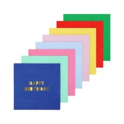 Meri-Meri Happy Birthday Small Napkins (x 16) -Meri Meri media 21e49a0a 3a25 462a bfe7 1f763515395b