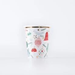 Meri-Meri Festive Pattern Cups (x 8)
