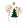 Meri-Meri Christmas Honeycomb Cake Topper Set (x 10)