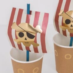 Meri-Meri Pirate Cup & Straws Set (x 8) 8 Meri-Meri Pirate Cup & Straws Set (x 8) -Meri Meri media 28057f3b 8c3f 4c23 baf3 61a7efa3e873