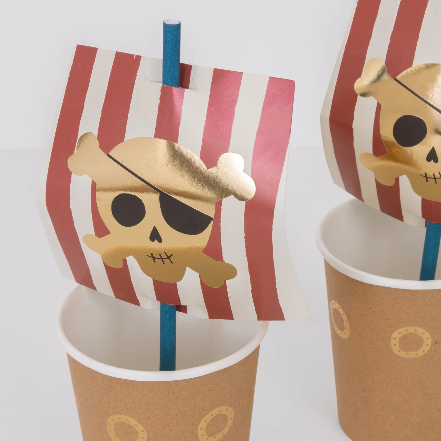 Meri-Meri Pirate Cup & Straws Set (x 8) 4 Meri-Meri Pirate Cup & Straws Set (x 8) - Image 4
