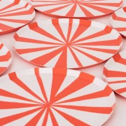 Meri-Meri Red Stripe Side Plates (x 8) -Meri Meri media 29393eeb 2e28 42ec bb33 3f1cf2249cb1