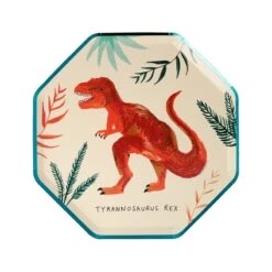 Meri-Meri Dinosaur Kingdom Side Plates (x 8) -Meri Meri media 2ab82122 2e75 4648 b70d 545ab648b6e2