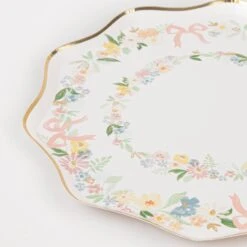 Meri-Meri Elegant Floral Side Plates (x 8) -Meri Meri media 2d2a70ab 8564 42ee 8ee2 0cb9b2163120
