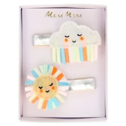 Meri-Meri Rainbow Sun & Cloud Hair Clips (x 2) -Meri Meri media 2d7d127f e05a 41b8 835b ad4f136f9497