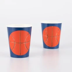 Meri-Meri Basketball Cups (x 8) -Meri Meri media 2fb88dc2 e5b7 4e3e b2a4 49d78c2acffc