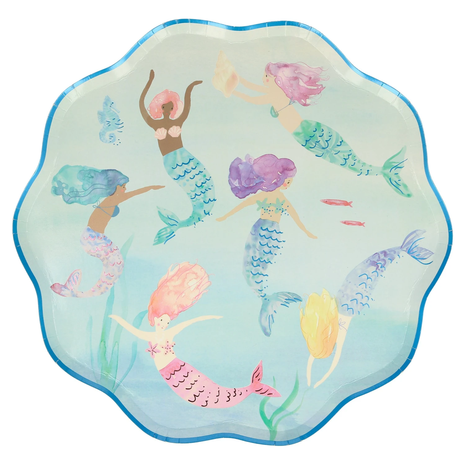 Meri-Meri Mermaids Swimming Plates (x 8) 1 Meri-Meri Mermaids Swimming Plates (x 8)