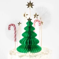 Meri-Meri Christmas Honeycomb Cake Topper Set (x 10) -Meri Meri media 34555223 accb 448c a457 7577ce244686