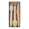 Meri-Meri Gold Wooden Cutlery Set (x 24)