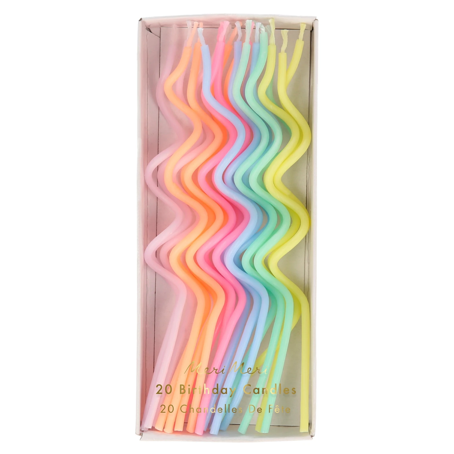 Meri-Meri Pastel Swirly Candles (x 20) 1 Meri-Meri Pastel Swirly Candles (x 20)