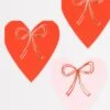 Meri-Meri Heart With Bow Napkins (x 16)