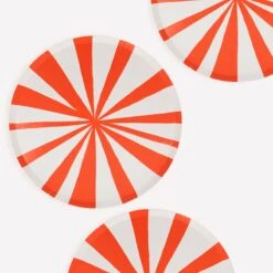 Meri-Meri Red Stripe Dinner Plates (x 8) -Meri Meri media 382389fb 1a3f 4e81 b4d1 b534adbc6c5d