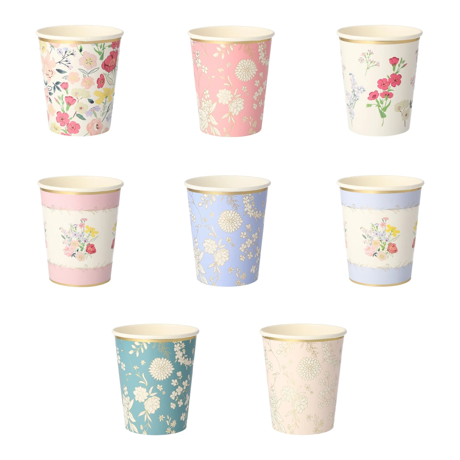 Meri-Meri English Garden Party Cups (x 8) 1 Meri-Meri English Garden Party Cups (x 8)