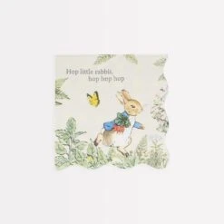 Meri-Meri Peter Rabbitâ„¢ In The Garden Small Napkins (x 16)