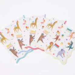 Meri-Meri Animal Parade Large Napkins (x 16) -Meri Meri media 41691ada ea5d 45d7 a284 711769726fa4