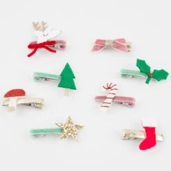 Meri-Meri Christmas Icon Hair Clips (x 8) -Meri Meri media 41cf2366 7beb 4834 a03d 7780f180f563