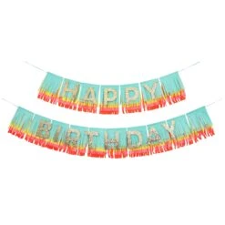 Meri-Meri Rainbow Happy Birthday Fringe Garland -Meri Meri media 420aae35 798d 4334 8f9e 70c83976830b