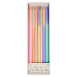 Meri-Meri Multi Color Block Candles (x 16)