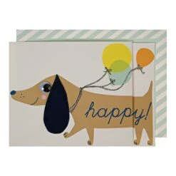 Meri-Meri Sausage Dog Birthday Card