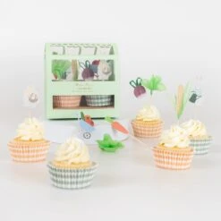 Meri-Meri Bunny Greenhouse Cupcake Kit (x 24 Toppers) -Meri Meri media 549060b4 71f1 4038 8fda 20f4f127e454