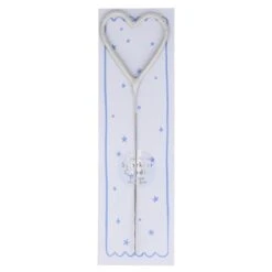 Meri-Meri Silver Sparkler Heart Candle