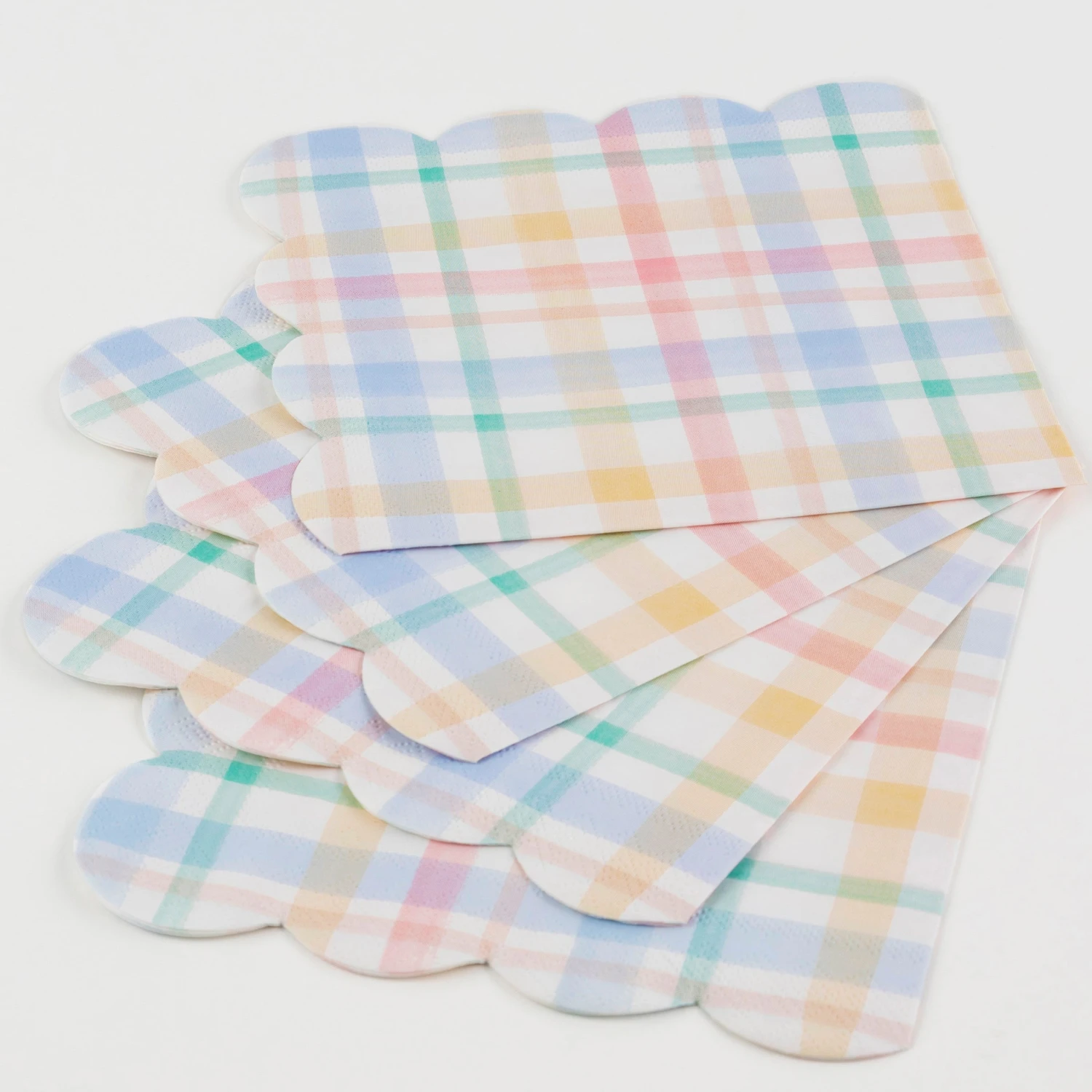 Meri-Meri Plaid Pattern Large Napkins (x 16) 2 Meri-Meri Plaid Pattern Large Napkins (x 16) - Image 2