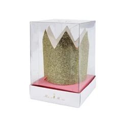 Meri-Meri Mini Gold Glitter Crowns (x 8) -Meri Meri media 5a9a282e 1d9f 4d2d a9bf d7f04ff815e3