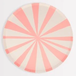 Meri-Meri Pink Stripe Dinner Plates (x 8)