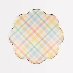 Meri-Meri Plaid Pattern Side Plates (x 8)