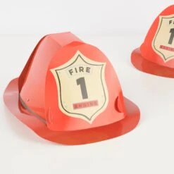 Meri-Meri Firefighter Hats (x 8) -Meri Meri media 637c90dd 959b 4823 8949 4485a8d7323c